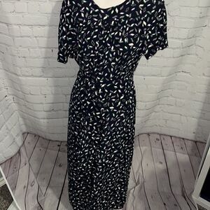 NWT - Liola Navy Geometric dress with jacket - 12